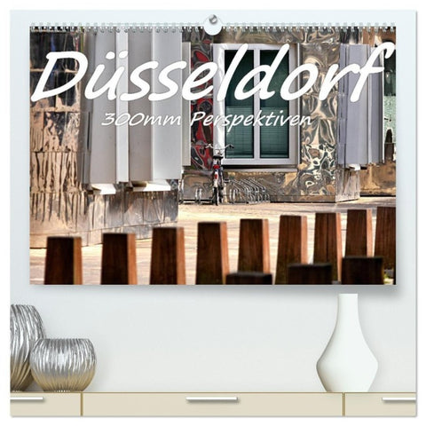 Düsseldorf - 300mm Perspektiven (hochwertiger Premium Wandkalender 2027 DIN A2 quer), Kunstdruck in Hochglanz