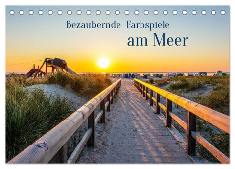 Bezaubernde Farbspiele am Meer (Tischkalender 2027 DIN A5 quer), CALVENDO Monatskalender