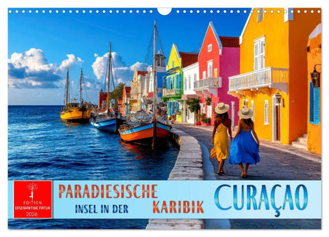 Curaçao - paradiesische Insel in der Karibik (Wandkalender 2026 DIN A3 quer), CALVENDO Monatskalender