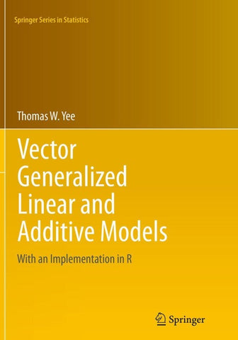 Vector Generalized Linear and Additive Models