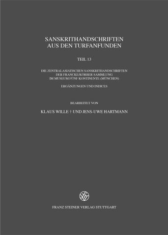 Sanskrithandschriften aus den Turfanfunden