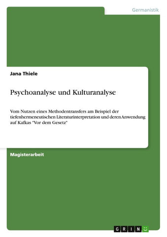 Psychoanalyse und Kulturanalyse