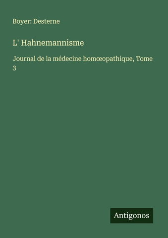 L' Hahnemannisme