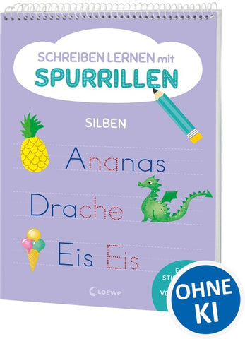 Schreiben lernen mit Spurrillen - Silben