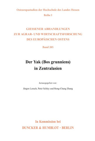 Der Yak (Bos grunniens) in Zentralasien.