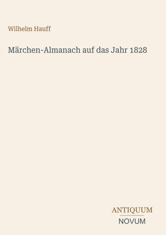 Märchen-Almanach auf das Jahr 1828
