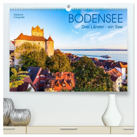 BODENSEE Drei Länder - ein See (hochwertiger Premium Wandkalender 2027 DIN A2 quer), Kunstdruck in Hochglanz
