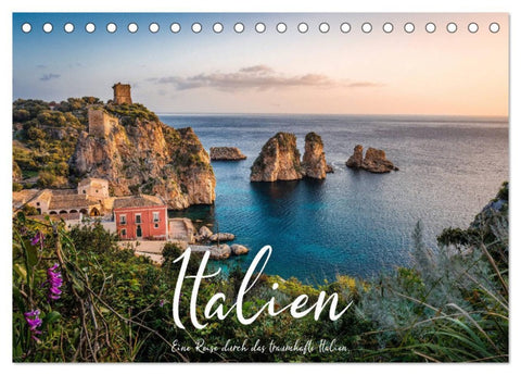 Italien - Eine Reise durch das traumhafte Italien. (Tischkalender 2026 DIN A5 quer), CALVENDO Monatskalender