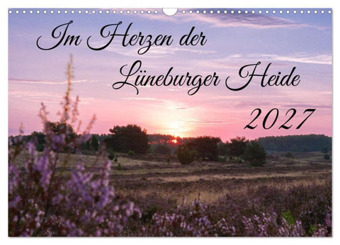 Im Herzen der Lüneburger Heide (Wandkalender 2027 DIN A3 quer), CALVENDO Monatskalender