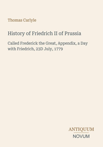 History of Friedrich II of Prussia
