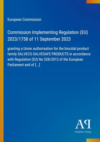 Commission Implementing Regulation (EU) 2023/1758 of 11 September 2023
