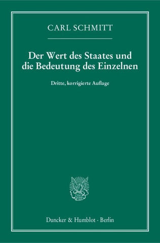 Der Wert des Staates und die Bedeutung des Einzelnen.