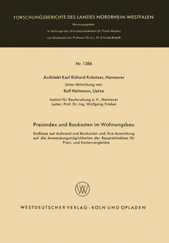 Preisindex und Baukosten im Wohnungsbau