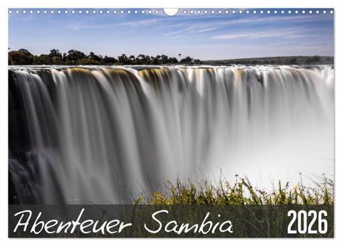 Abenteuer Sambia (Wandkalender 2026 DIN A3 quer), CALVENDO Monatskalender