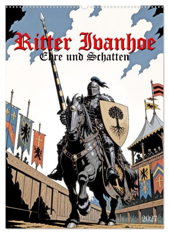 Ritter Ivanhoe, Ehre und Schatten (Wandkalender 2027 DIN A2 hoch), CALVENDO Monatskalender