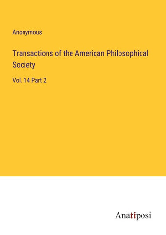 Transactions of the American Philosophical Society