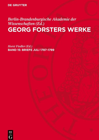 Briefe Juli 1787–1789