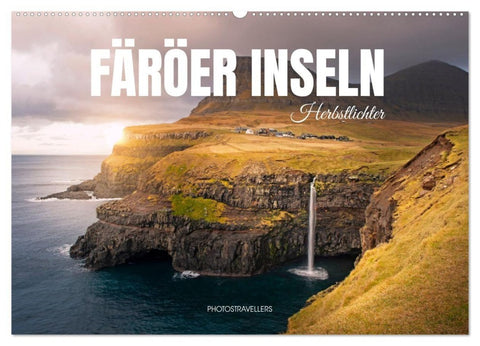 FÄRÖER INSELN - Herbstlichter (Wandkalender 2027 DIN A2 quer), CALVENDO Monatskalender