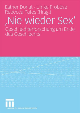 'Nie wieder Sex'