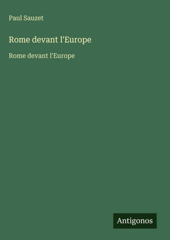 Rome devant l'Europe