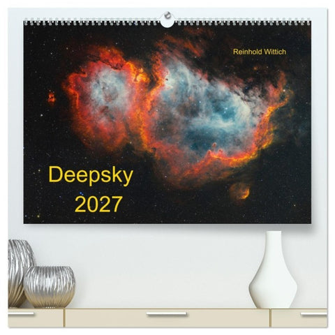 Deepsky 2027 (hochwertiger Premium Wandkalender 2027 DIN A2 quer), Kunstdruck in Hochglanz