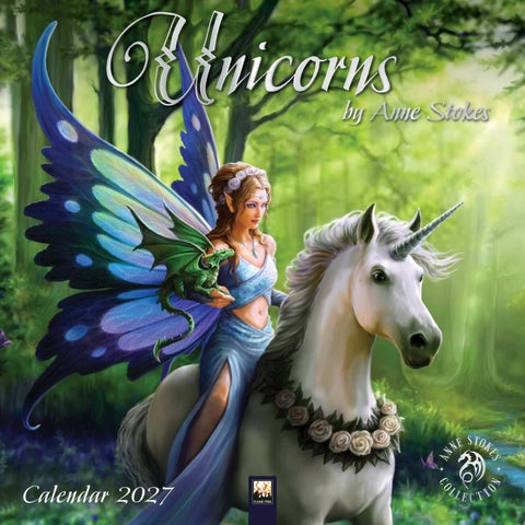 Unicorns by Anne Stokes – Einhörner von Anne Stokes 2027– Original Flame Tree Publishing-Kalender [Kalender]