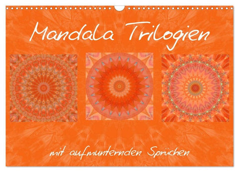 Mandala Trilogien (Wandkalender 2027 DIN A3 quer), CALVENDO Monatskalender