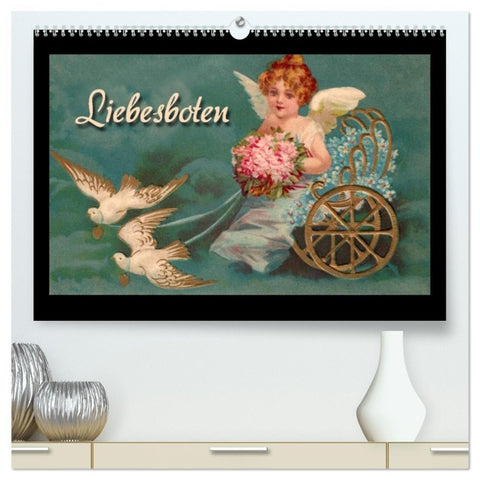 Liebesboten (hochwertiger Premium Wandkalender 2026 DIN A2 quer), Kunstdruck in Hochglanz