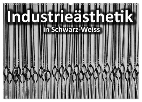 Industrieästhetik in Schwarz-Weiss (Wandkalender 2026 DIN A2 quer), CALVENDO Monatskalender