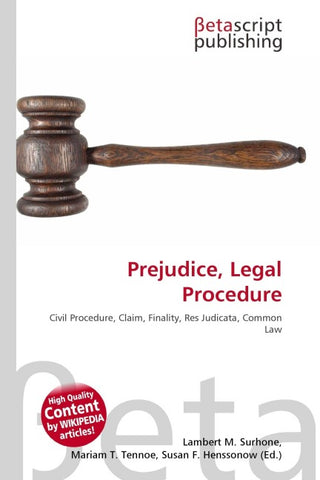 Prejudice, Legal Procedure