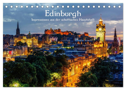 Edinburgh - Impressionen aus der schottischen Hauptstadt (Tischkalender 2027 DIN A5 quer), CALVENDO Monatskalender