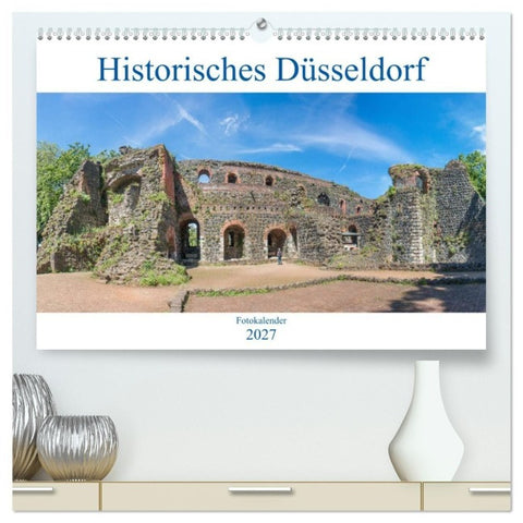 Historisches Düsseldorf (hochwertiger Premium Wandkalender 2027 DIN A2 quer), Kunstdruck in Hochglanz