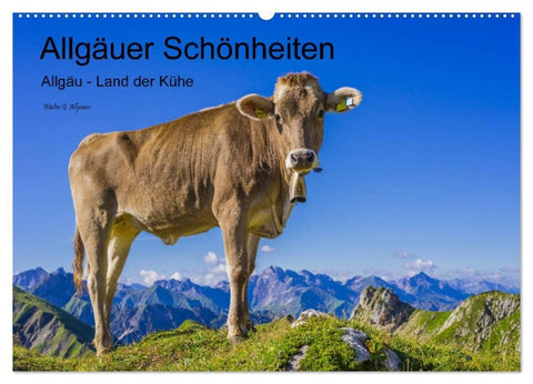 Allgäuer Schönheiten Allgäu - Land der Kühe (Wandkalender 2027 DIN A2 quer), CALVENDO Monatskalender