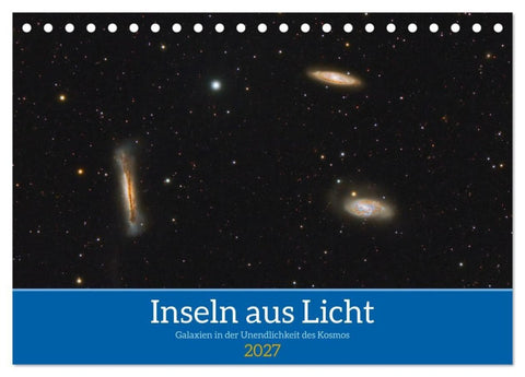 Inseln aus Licht (Tischkalender 2027 DIN A5 quer), CALVENDO Monatskalender