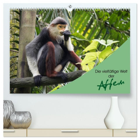Die vielfältige Welt der Affen (hochwertiger Premium Wandkalender 2027 DIN A2 quer), Kunstdruck in Hochglanz
