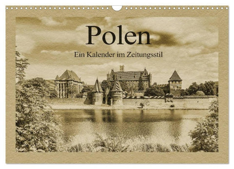 Polen - Ein Kalender im Zeitungsstil (Wandkalender 2027 DIN A3 quer), CALVENDO Monatskalender