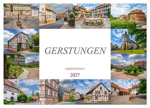 Gerstungen Impressionen (Wandkalender 2027 DIN A2 quer), CALVENDO Monatskalender