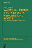 Valerius Maximus, ›Facta et dicta memorabilia‹, Book 8
