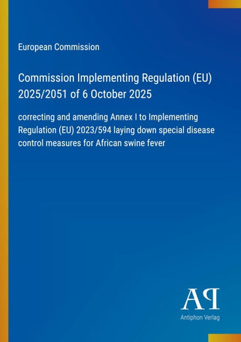 Commission Implementing Regulation (EU) 2025/2051 of 6 October 2025