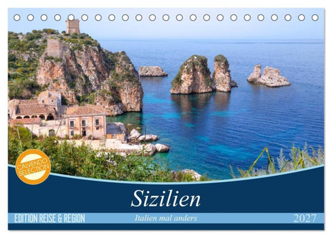 Sizilien - Italien mal anders (Tischkalender 2027 DIN A5 quer), CALVENDO Monatskalender