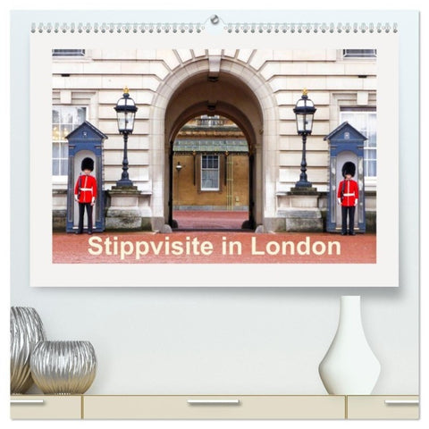 Stippvisite in London (hochwertiger Premium Wandkalender 2027 DIN A2 quer), Kunstdruck in Hochglanz