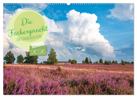 Die Farbenpracht der Lüneburger Heide (Wandkalender 2026 DIN A2 quer), CALVENDO Monatskalender