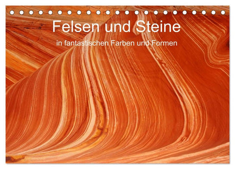 Felsen und Steine in fantastischen Farben und Formen (Tischkalender 2026 DIN A5 quer), CALVENDO Monatskalender