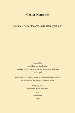 Center-Konzepte
