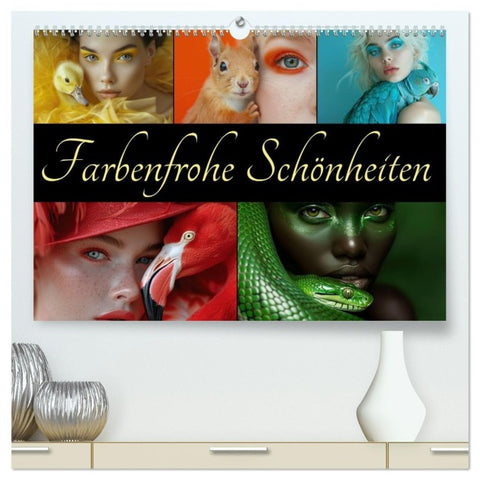 Farbenfrohe Schönheiten (hochwertiger Premium Wandkalender 2027 DIN A2 quer), Kunstdruck in Hochglanz