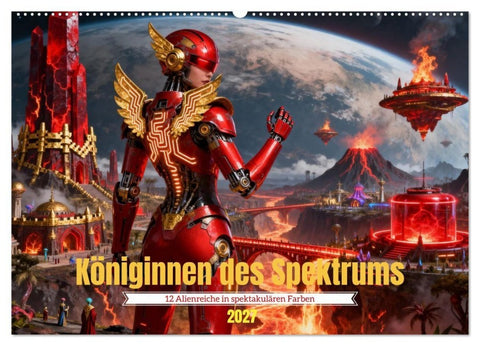 Königinnen des Spektrums (Wandkalender 2027 DIN A2 quer), CALVENDO Monatskalender