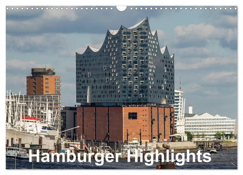 Hamburger Highlights (Wandkalender 2027 DIN A3 quer), CALVENDO Monatskalender