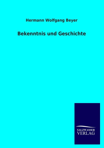 Bekenntnis und Geschichte