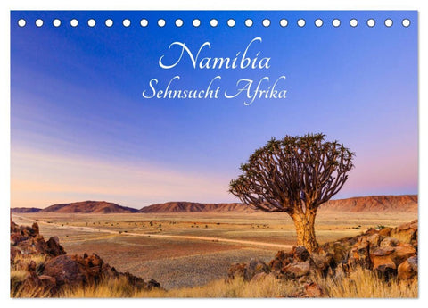 Namibia - Sehnsucht Afrika (Tischkalender 2026 DIN A5 quer), CALVENDO Monatskalender