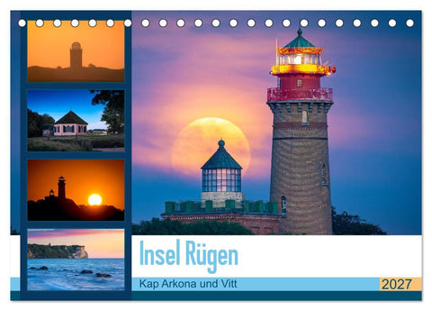 Insel Rügen - Kap Arkona und Vitt (Tischkalender 2027 DIN A5 quer), CALVENDO Monatskalender